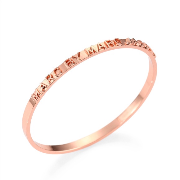 Marc By Marc Jacobs Jewelry - Marc by Marc Jacobs Rose Gold Logo Bangle